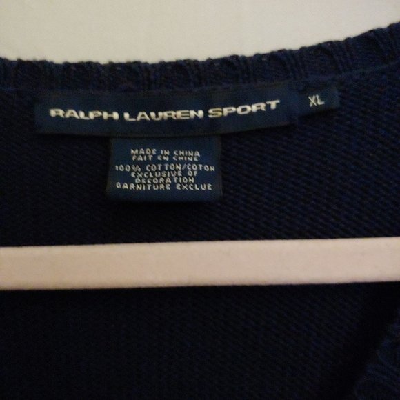 Ralph Lauren Sport Blue Long Sleeve RL LOGO XL - Picture 8 of 12